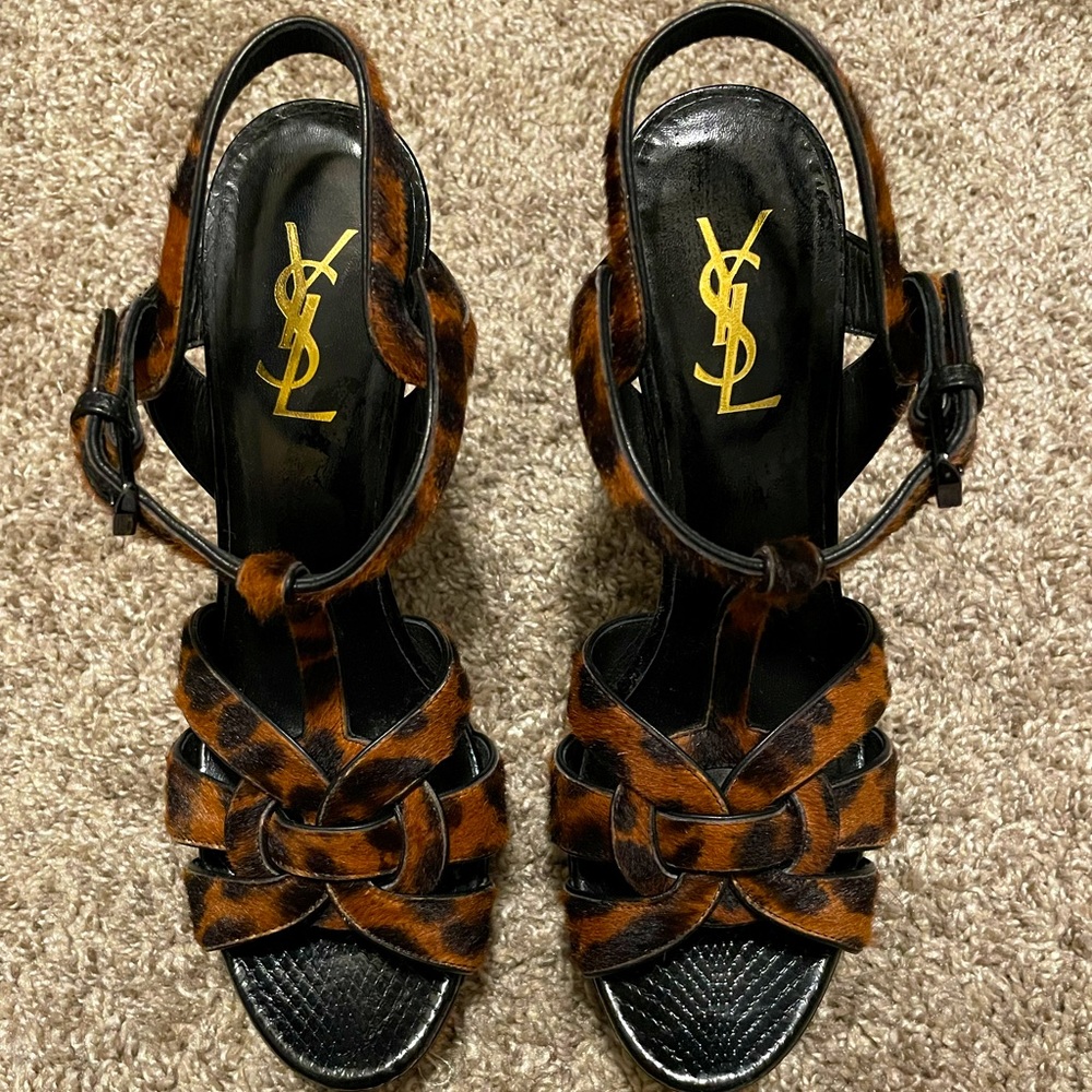 Cheetah YSL Tribute sandal